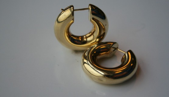Gro&szlig;e Creolen 585/-Gelbgold
