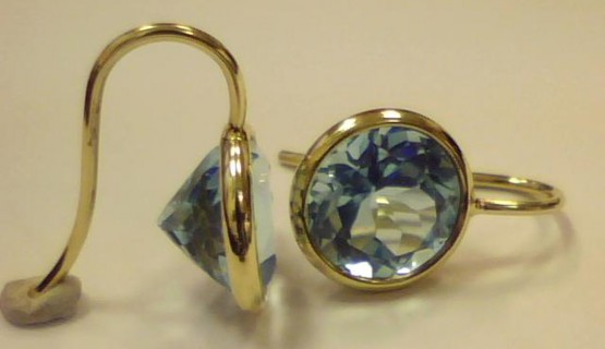 Ohrh&auml;nger 585/-Gold und Edeltopase