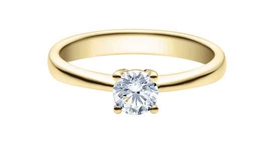  Krappenring in Gelbgold mit Brillant