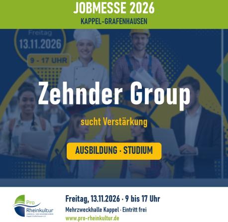 Zehnder Group sucht Azubis und Dual-Studierende (m/w/d)