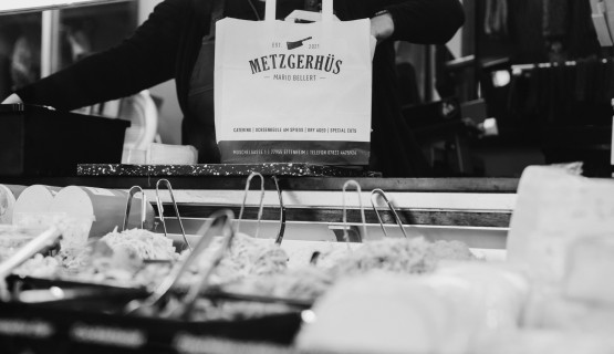Einkauf im Metzgerh&uuml;s