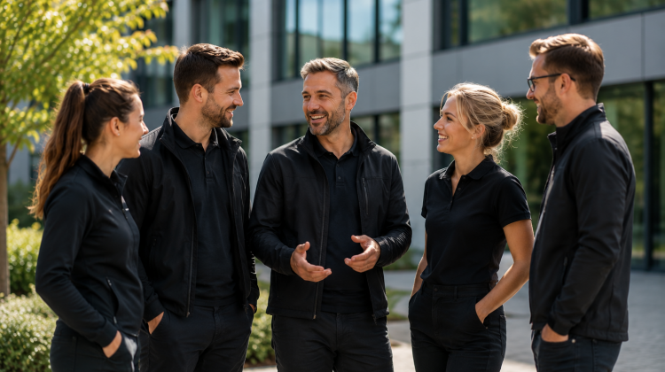 Unternehmenskultur tr&auml;gt man manchmal auf der Kleidung
